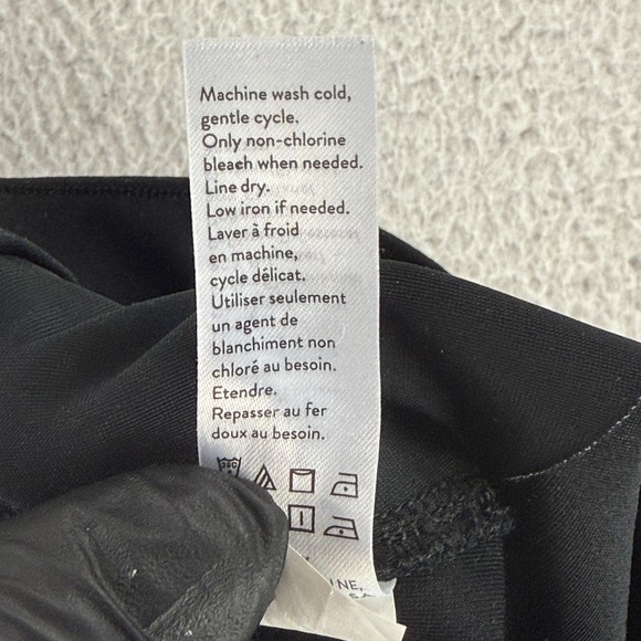 Spanx The Perfect Black Ponte Ankle Pants Womens Small Pull On Stretch High-Rise - Picture 15 of 16